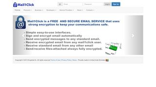 
                            8. Mail1Click - Free Secure Email