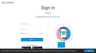 
                            4. Mail2World: Sign In