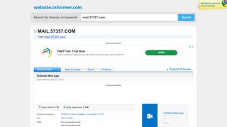 
                            4. mail.57357.com at WI. Outlook Web App - Website Informer