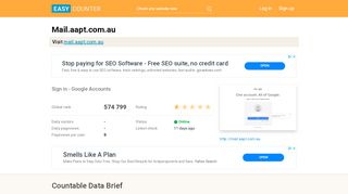 
                            8. Mail.aapt.com.au: Sign in - Google Accounts - Easy Counter