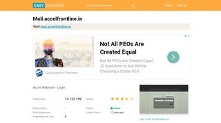
                            6. Mail.accelfrontline.in: Accel Webmail - Login - Easy Counter