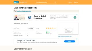 
                            7. Mail.centralgospel.com: Something went wrong