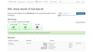 
                            6. mail.daa.de - SSL / HTTPS Check · SSL-Tools