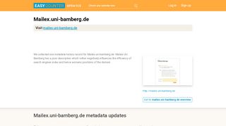 
                            5. Mailex Uni Bamberg (Mailex.uni-bamberg.de) - …
