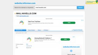 
                            2. mail.havells.com at Website Informer. Visit Mail Havells.