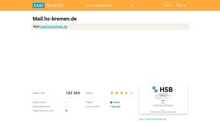 
                            9. Mail.hs-bremen.de: Webmail - Login - Easy Counter