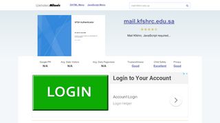 
                            7. Mail.kfshrc.edu.sa website. Sign In. - Websites.milonic.com