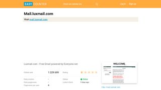 
                            7. Mail.luxmail.com: Luxmail.com - Free Email powered by ...