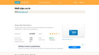 
                            6. Mail.ntpc.co.in: Zimbra Web Client Sign In - Easy Counter