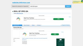 
                            6. mail.qf.org.qa at WI. Outlook Web App - Website Informer