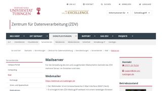 
                            2. Mailserver | Universität Tübingen