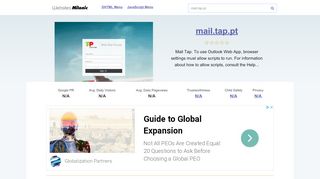 
                            9. Mail.tap.pt website. Outlook Web App. - Websites.milonic.com