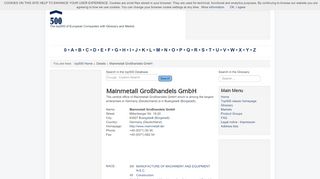 
                            3. Mainmetall Großhandels GmbH in Bürgstadt