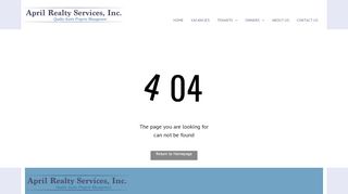 
                            4. Maintenance Request - April Realty Services