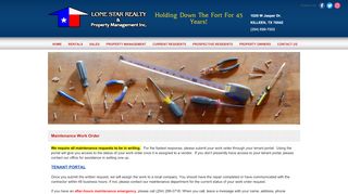 
                            3. Maintenance Work Order | Ft Hood Housing ... - Lone Star Realty