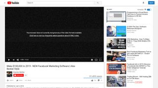 
                            1. Make $100,000 In 2019 - NEW Facebook Marketing Software ...