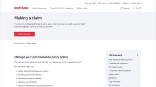 
                            2. Make a claim | Pet Insurance | Medibank