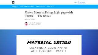 
                            4. Make a Material Design login page with Flutter — The Basics - codeburst