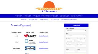 
                            2. Make a Payment | A G Insurance