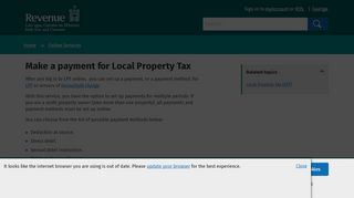 
                            4. Make a payment for Local Property Tax (LPT)