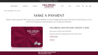 
                            10. Make a Payment | Helzberg Diamonds