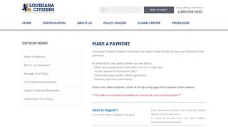 
                            2. Make A Payment - Louisiana Citizens Property Insurance ...