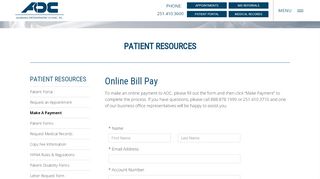 
                            3. Make A Payment to Alabama Orthopaedic Clinic