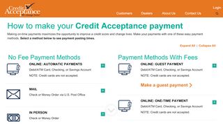 
                            4. Make a Payment to Credit Acceptance - Credit Acceptance