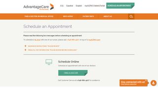 
                            3. Make an Appointment | AdvantageCare Physicians