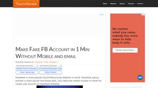 
                            6. Make Fake FB Account in 1 Min Without Mobile and email ...