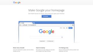 
                            10. Make Google your homepage – Google