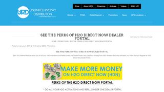 
                            8. Make more money with H2O Direct Now - HDN Portal | UPD | UPD Blog