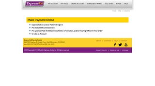 
                            3. Make Payment Online - ExpressToll