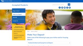 
                            8. Make Your Deposit - University at Buffalo