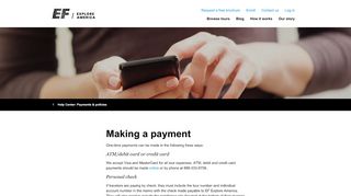 
                            4. Making a Payment | EF Explore America