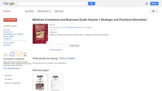 
                            3. Maldives Investment and Business Guide Volume 1 Strategic and ...