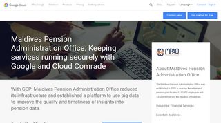 
                            1. Maldives Pension Administration Office Case Study | Google Cloud