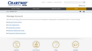 
                            7. Manage Account | Chartway Federal Credit Union