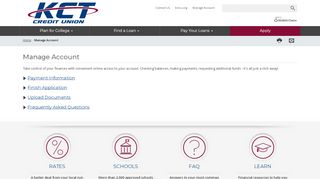 
                            5. Manage Account | KCT Credit Union - …