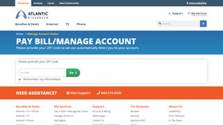 
                            2. Manage Account Online | Atlantic Broadband