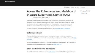 
                            1. Manage an Azure Kubernetes Service cluster with the web ...