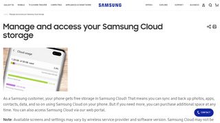 
                            4. Manage and access your Samsung Cloud storage