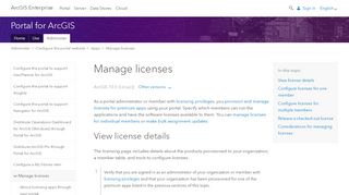 
                            4. Manage licenses—Portal for ArcGIS (10.5.x) | ArcGIS Enterprise