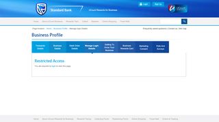
                            2. Manage login Details – Standard Bank UCount Small Enterprise