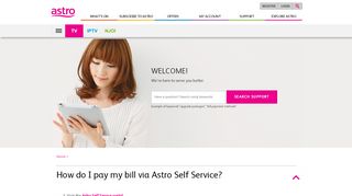 
                            10. Manage My Account | Help & Support | Astro