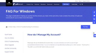 
                            5. manage my account - pdf.wondershare.com