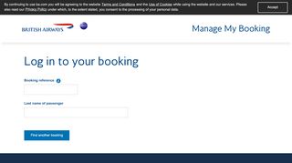 
                            4. Manage My Booking - British Airways