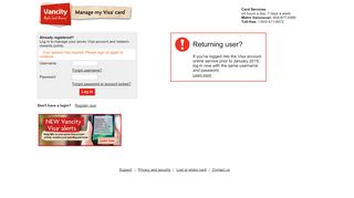 
                            8. Manage my Visa card - creditcards.vancity.com