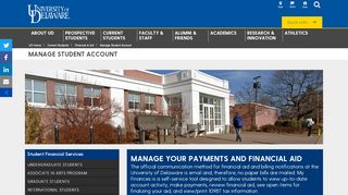 
                            4. Manage Student Account | University of Delaware