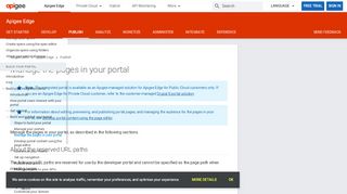 
                            7. Manage the pages in your portal | Apigee Docs